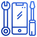 Icone de réparation mobile symbolisant les services de dépannage de smartphones à Bruxelles.